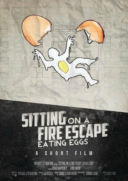 Sitting on a Fire Escape Eating Eggs